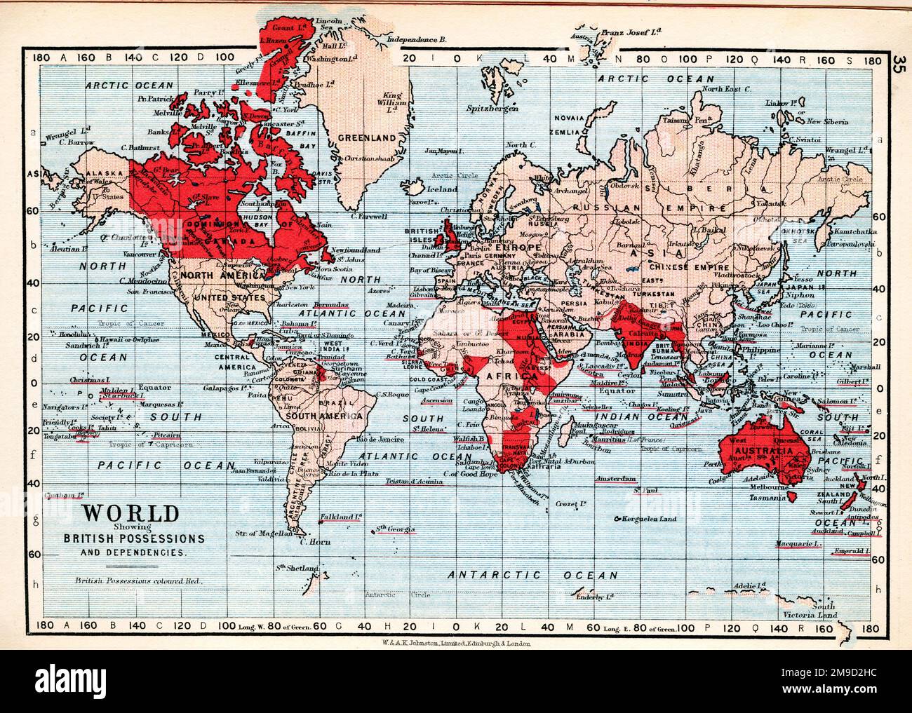 Das britische Empire Stockfoto