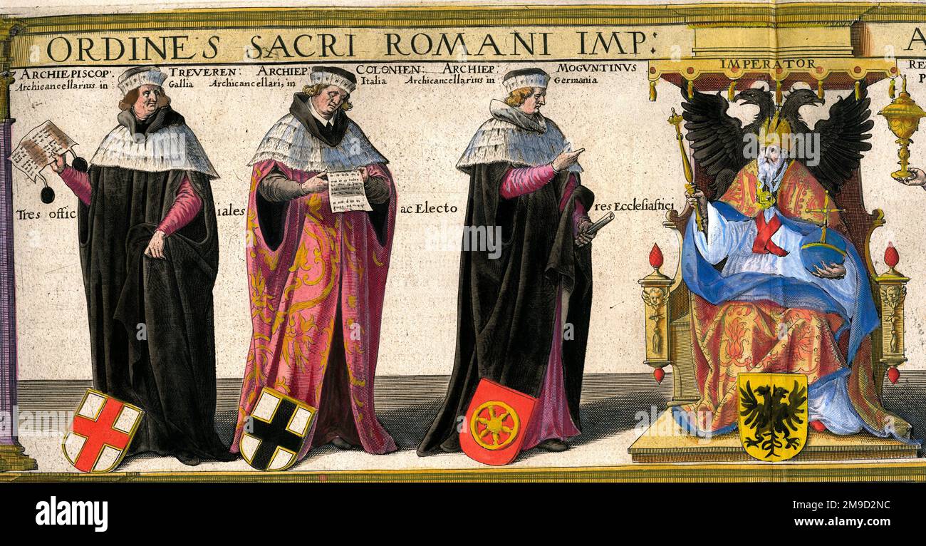 Kirchliche Heraldry - Heiliges Römisches Reich Stockfoto