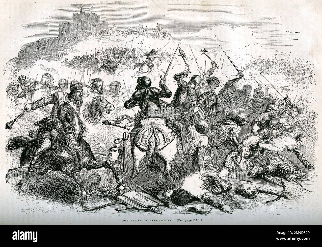 Schlacht Von Bannockburn 1314 Stockfoto