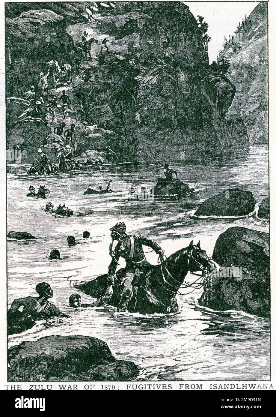 Isandlwana 1879 – Zulu War) Stockfoto