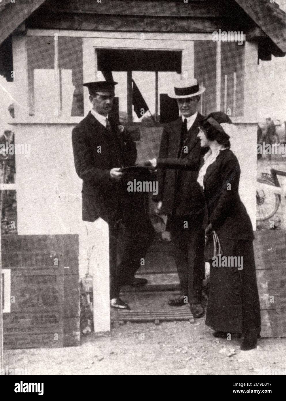 Keith Prowse Flight Ticket Office - weltweit erster Ticketschalter. Stockfoto