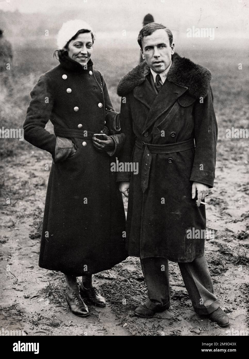 Amy Johnson und James Mollison bei Civil Air Display, Brooklands - 28. Mai 1932. Stockfoto