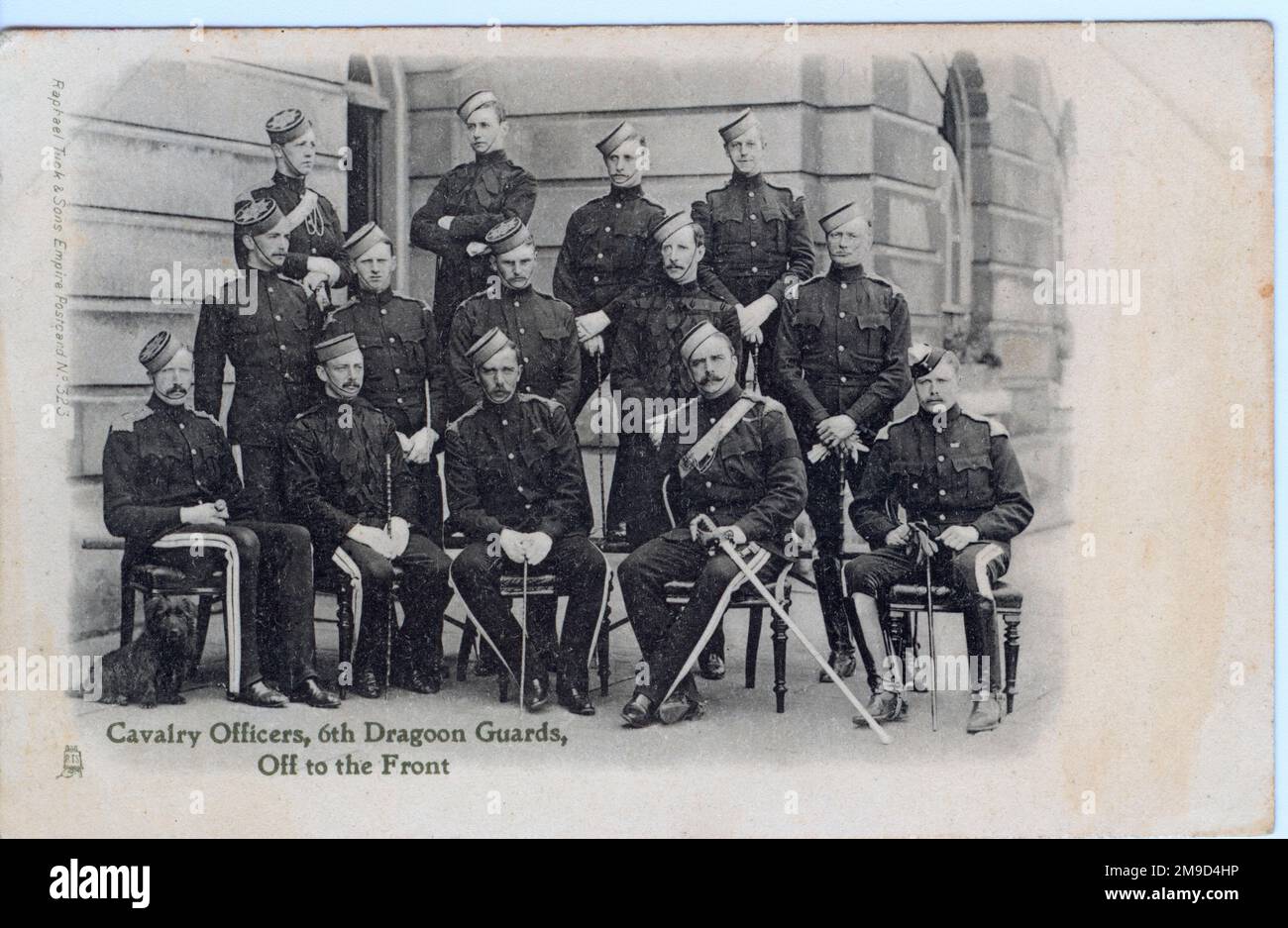 Die Offiziere tragen alle Uniform. Das Regiment beteiligte sich an der Entlastung von Kimberley und an späteren Operationen im Orangenfreien Staat. Böhlerkrieg. Stockfoto
