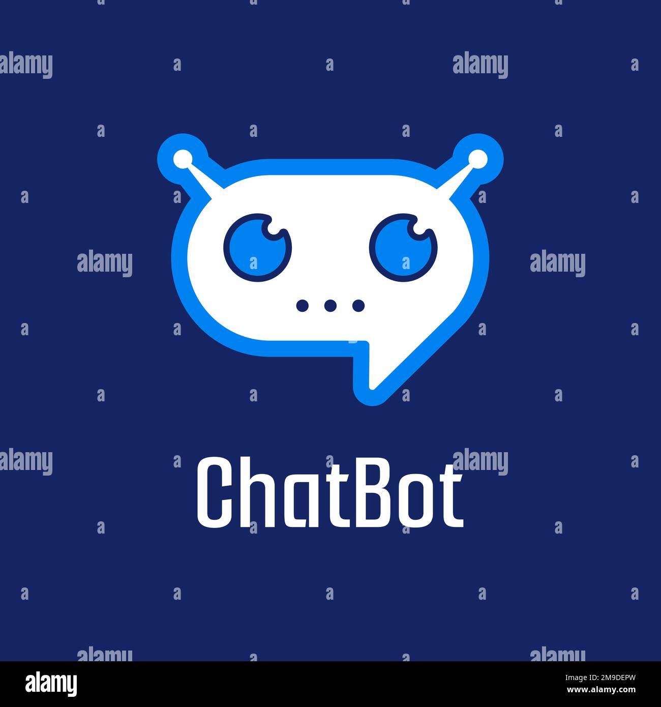 Symbol für Roboter-Chat bot für Support-Service-Konzept. Vektordarstellung Stock Vektor