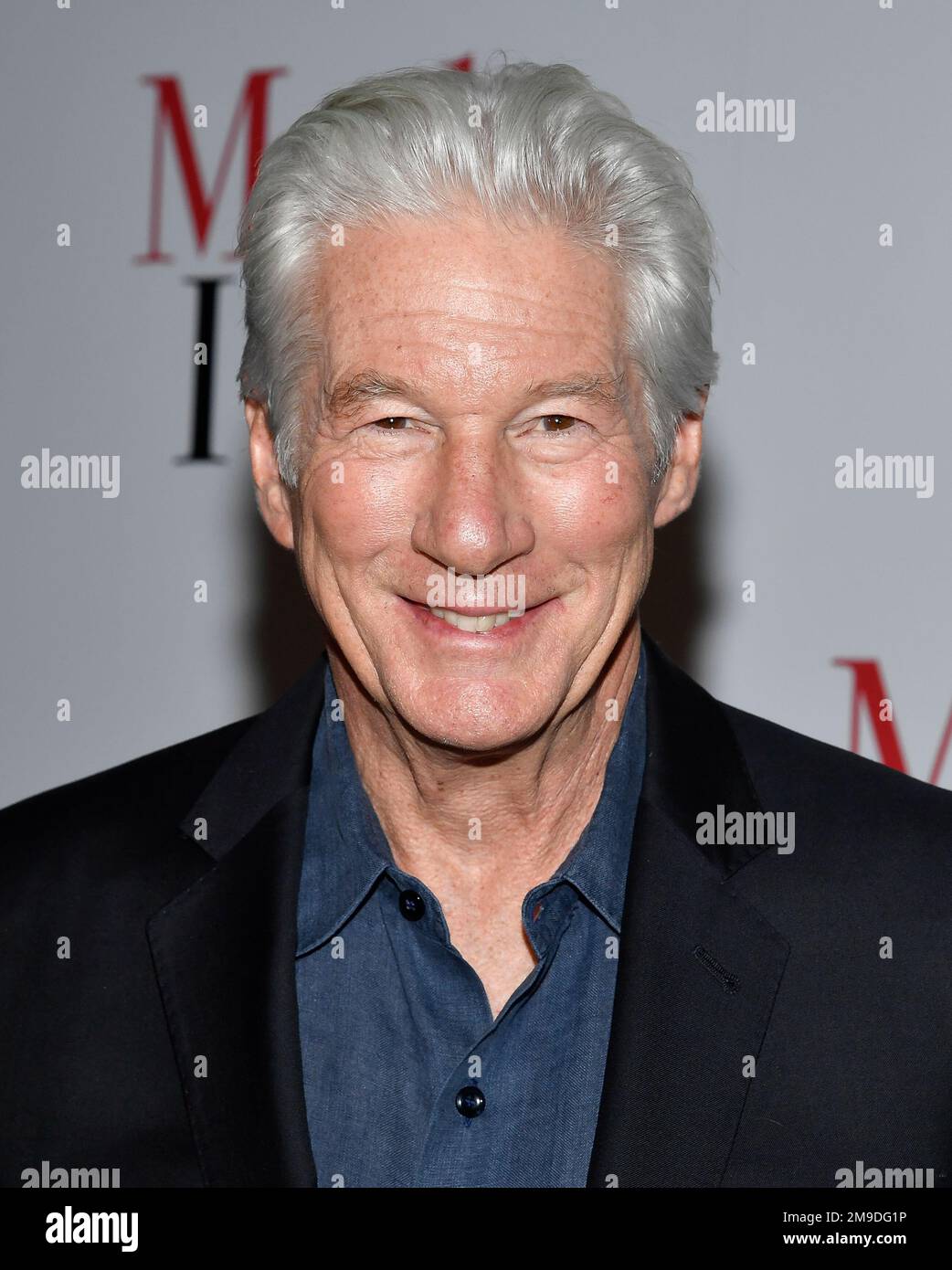 Richard Gere attends a special screening of "Maybe I Do" at the Crosby Street Hotel on Tuesday, Jan. 17, 2023, in New York. (Photo by Evan Agostini/Invision/AP) Stockfoto