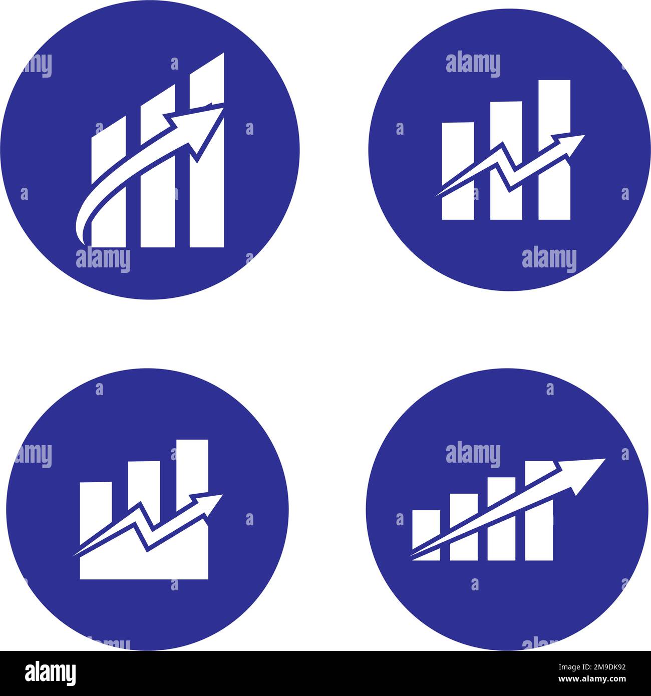 Einfache Vektorvorlage für Finanzlogos Stock Vektor