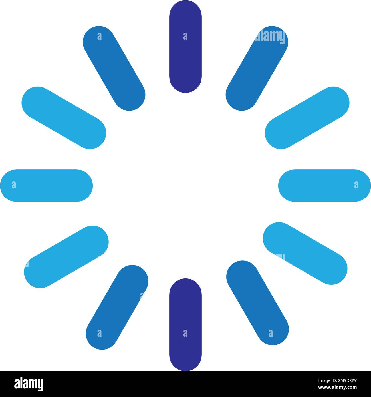 Logo-Vektordesign wird geladen Stock Vektor