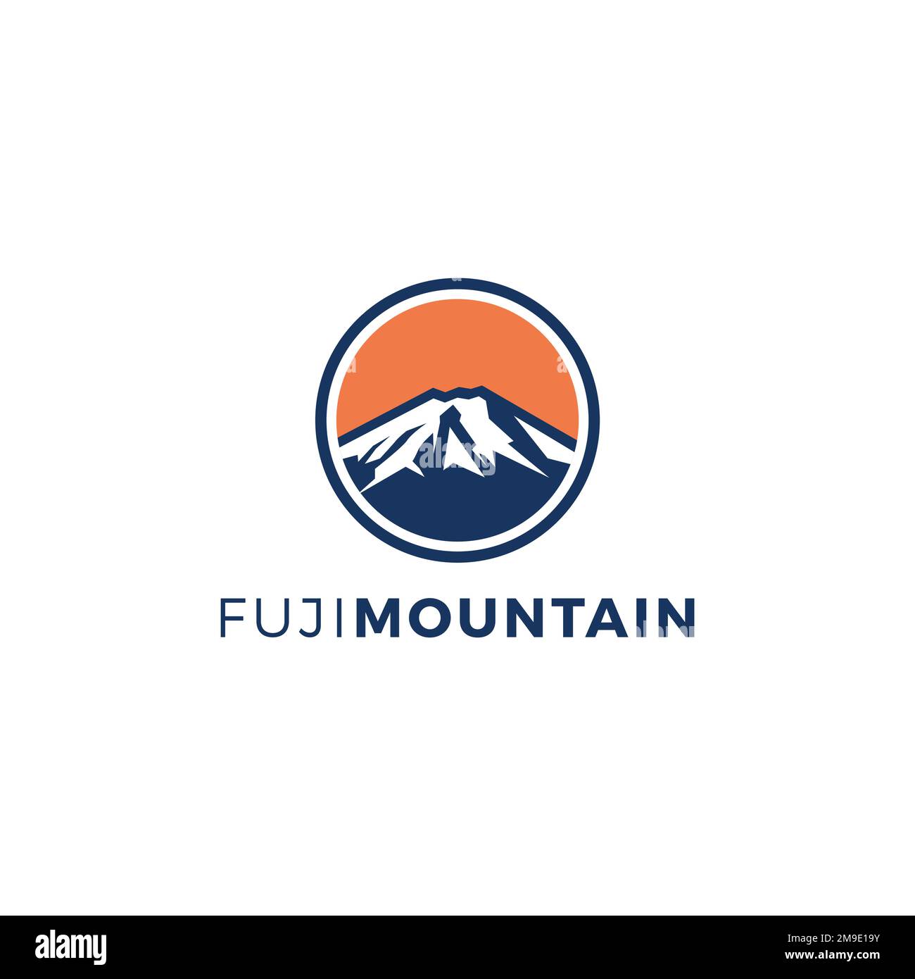 Abbildung Des Fuji Mountain Logo-Designvektors Stock Vektor