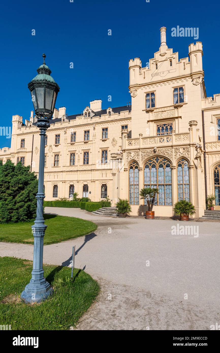 Schloss Lednice, UNESCO-Weltkulturerbe, Kulturlandschaft von Ledniceâ, Tschechische Republik Stockfoto