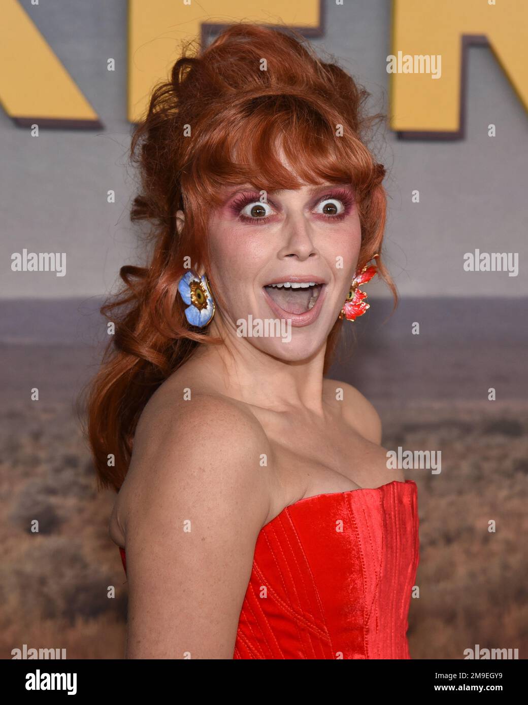 17. Januar 2023 - Hollywood, Kalifornien, USA: NATASHA LYONNE bei der Premiere der Peacock Original Series „Poker Face“ im Hollywood Legion Theater in Los Angeles. (Kreditbild: © Billy Bennight/AdMedia via ZUMA Press Wire) NUR REDAKTIONELLE VERWENDUNG! Nicht für den kommerziellen GEBRAUCH! Stockfoto