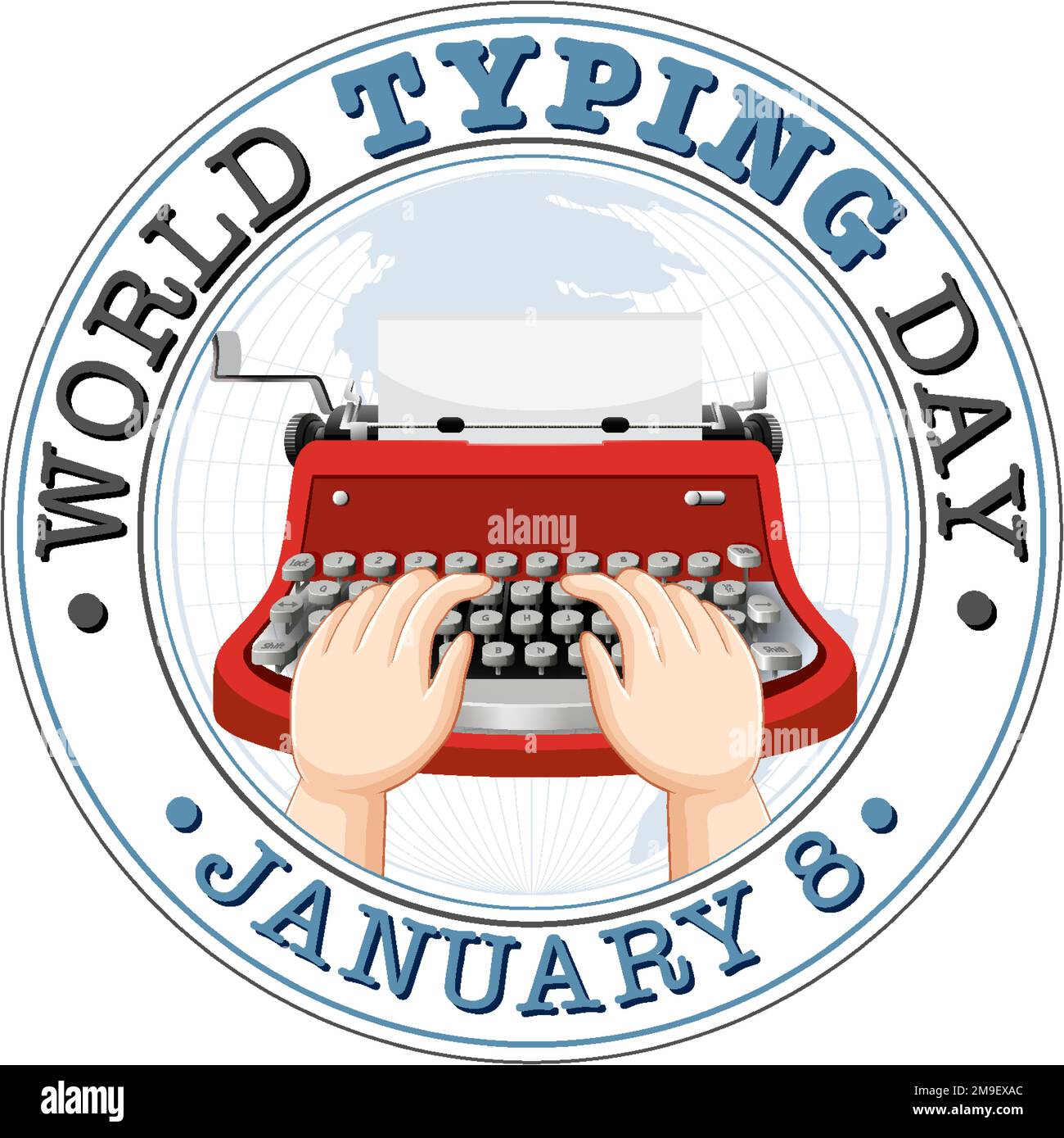 Typing day Ausgeschnittene Stockfotos und -bilder - Alamy