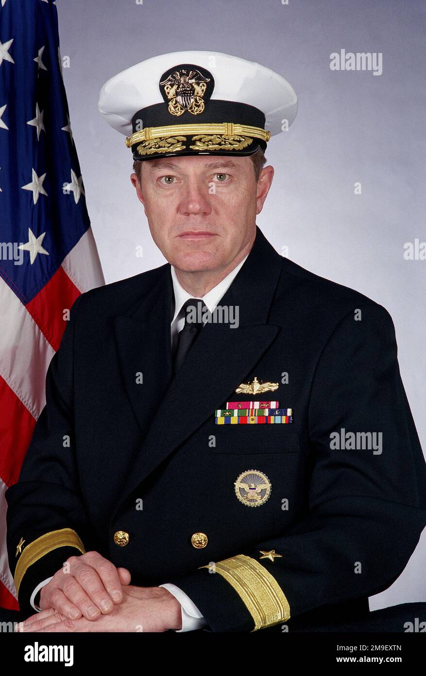 RADM Mark J. Edwards, Commander Logistics Group, Western Pacific, Commander Task Force 73 und Task Force 712 (abgedeckt). Basis: Washington State: District of Columbia (DC) Land: Vereinigte Staaten von Amerika (USA) Stockfoto