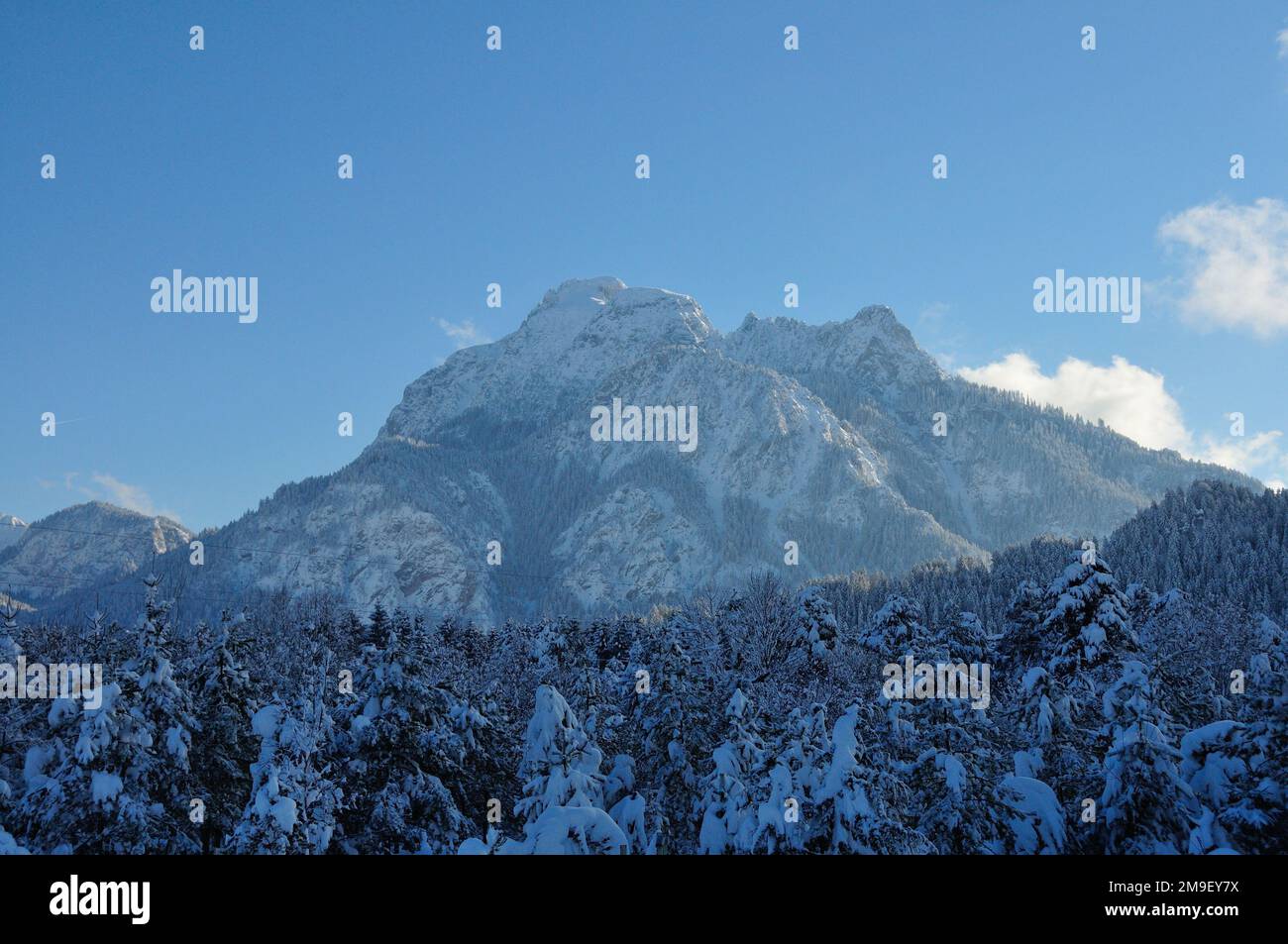 Sauling Peak, an der Grenze zwischen Österreich und Deutschland Stockfoto