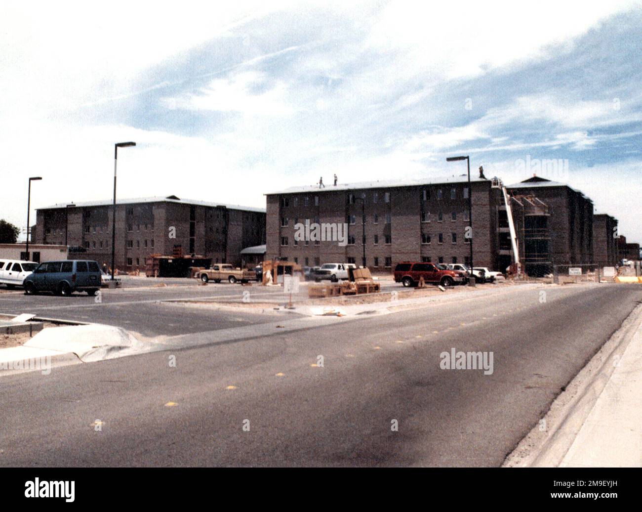 Neue Baracken werden für die Marine Aircraft Wing Training Squadron 1 (MAWTS-1) in der Marine Corps Air Station, Yuma, Arizona, errichtet. Basis: Marine Corps Air Station, Yuma Bundesstaat: Arizona (AZ) Land: Vereinigte Staaten von Amerika (USA) Stockfoto