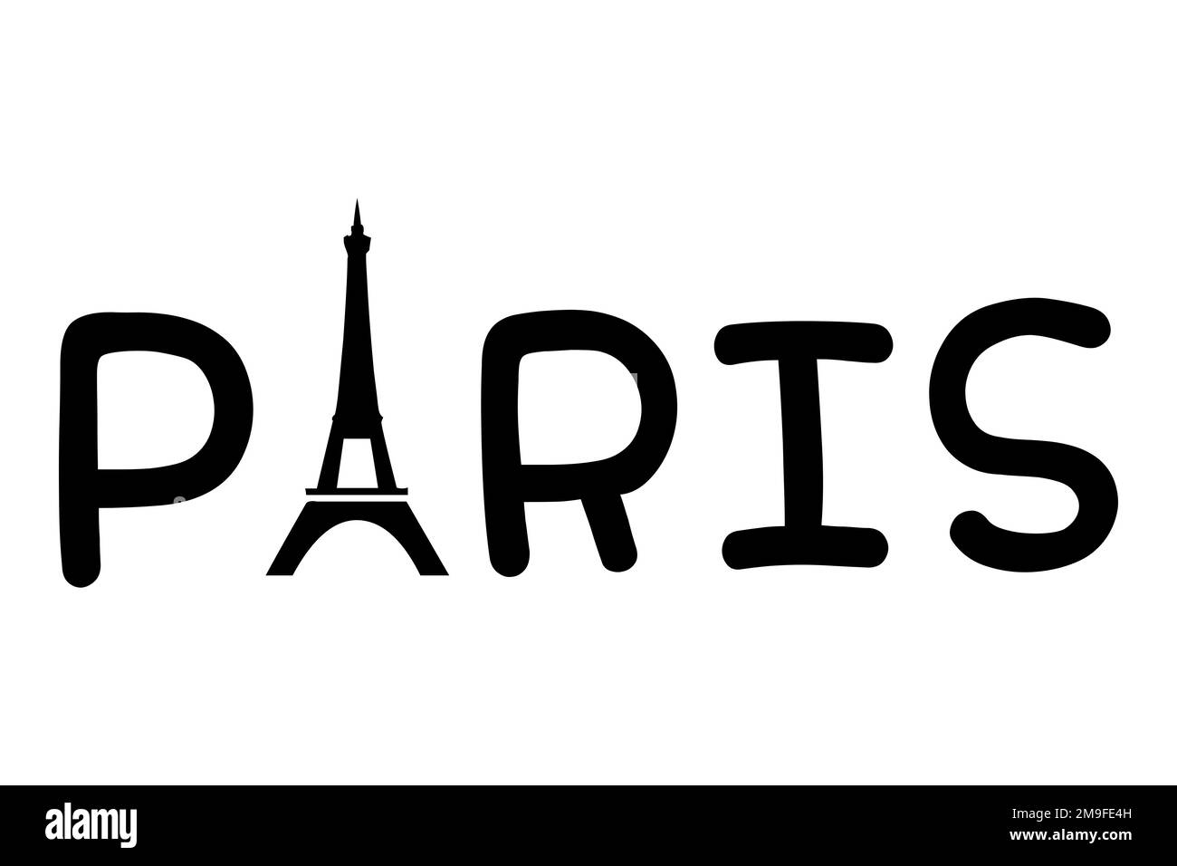 Abbildung des Symbols „Paris“ Stockfoto