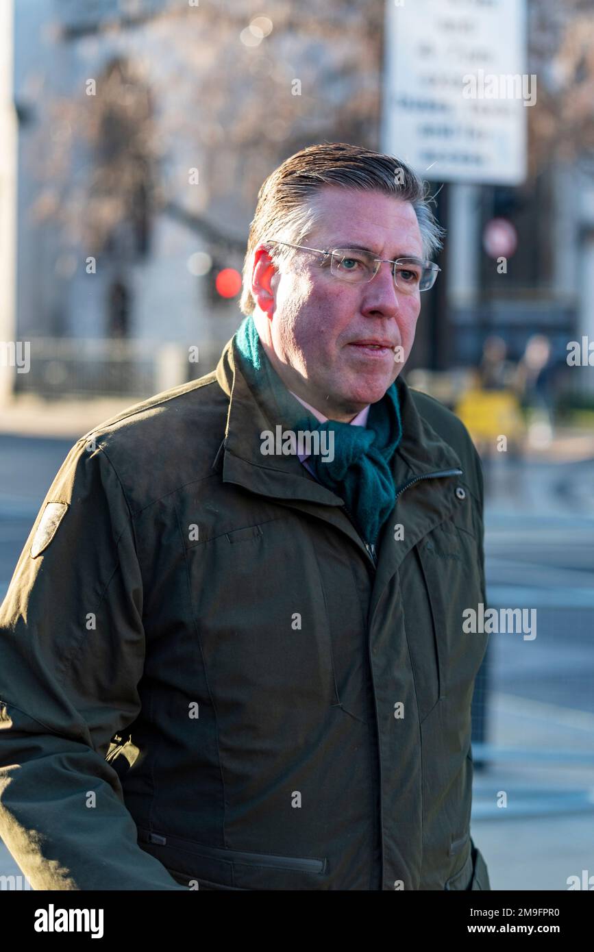 Westminster, London, Großbritannien. 18. Januar 2023. Die Minister treffen im Unterhaus für Fragen des Premierministers ein. Konservativer Abgeordneter Sir Graham Brady Stockfoto