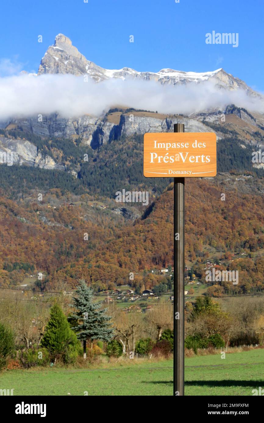 Aiguille de Varan. 2 544 m. Massif du Giffre. Faucigny. Haute-Savoie. Auvergne-Rhône-Alpes. Frankreich. Europa. Stockfoto