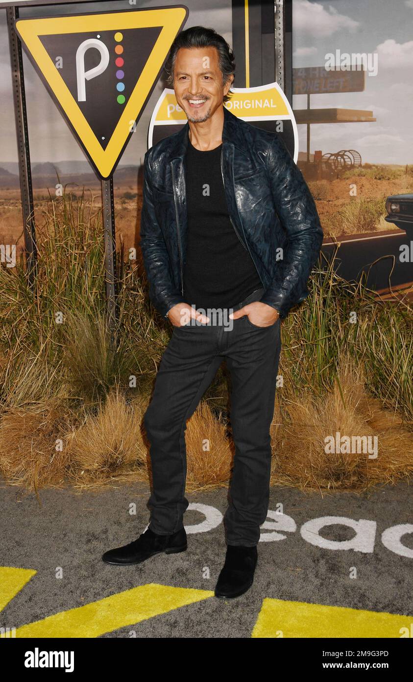 Los Angeles, Kalifornien, USA. 17. Januar 2023. Benjamin Bratt nimmt am 17. Januar 2023 im Hollywood Legion Theater in Los Angeles, Kalifornien, an der Premiere der Peacock-Originalserie „Poker Face“ Teil. Kredit: Jeffrey Mayer/Jtm Photos/Media Punch/Alamy Live News Stockfoto