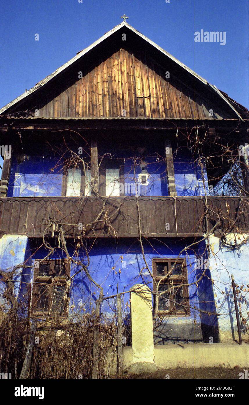 Großes Haus in Salaj County, Rumänien, ca. 1999 Stockfoto