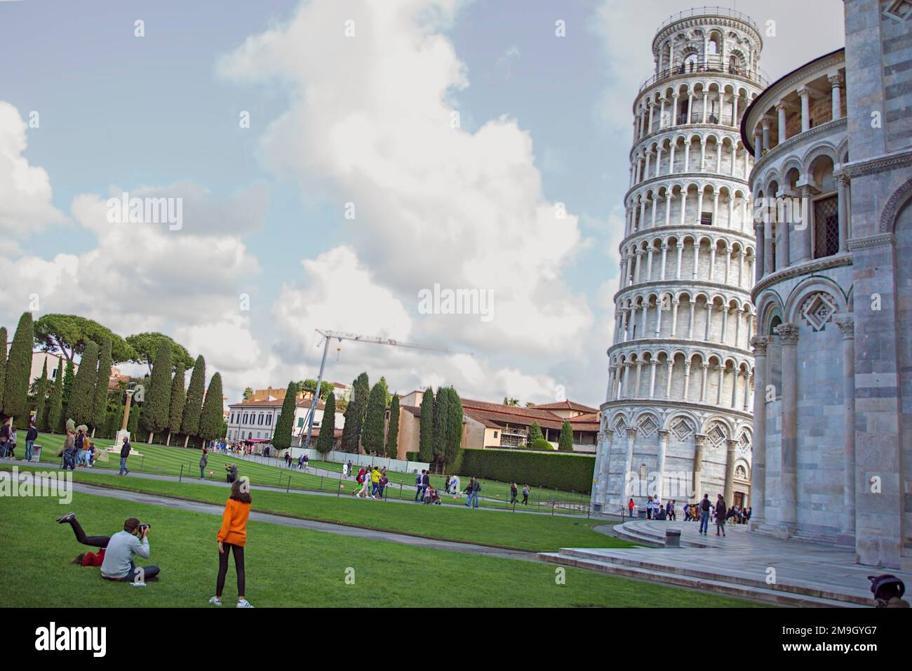 Blick auf die Straße um Pisa Stockfoto
