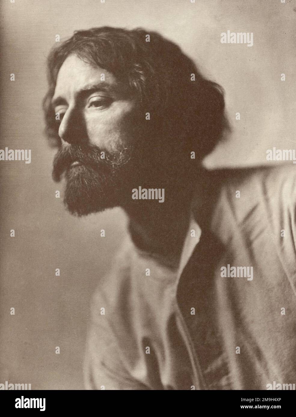 Jacob Hilsdorf (deutscher Fotograf) - Augustus John (Künstler) - 1909 Stockfoto