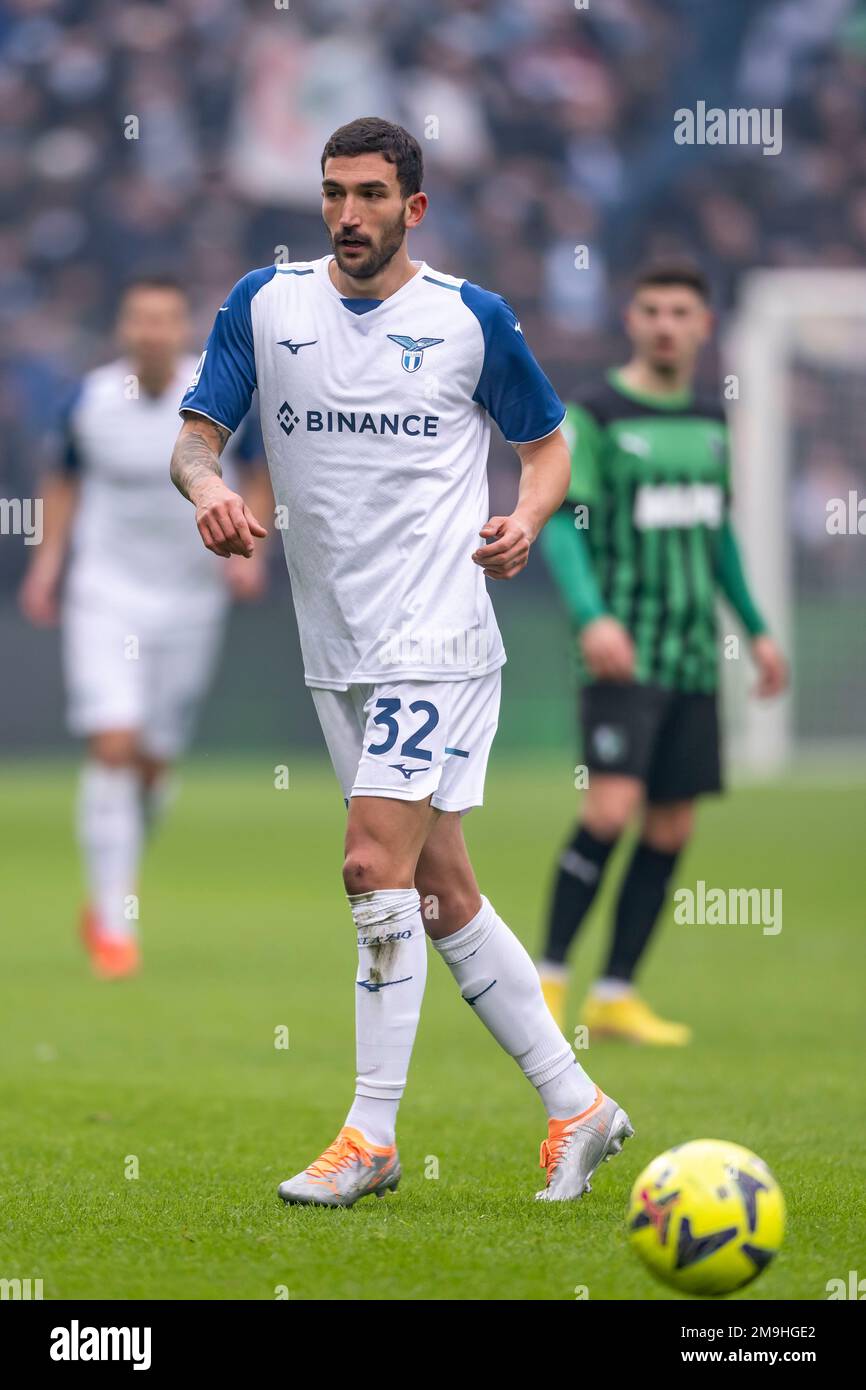 Danilo Cataldi (Latium) Während der italienischen „Serie A Match zwischen Sassuolo 0-2 Lazio im Mapei Stadium am 15. Januar 2023 in Reggio Emilia, Italien. (Foto: Maurizio Borsari/AFLO) Stockfoto