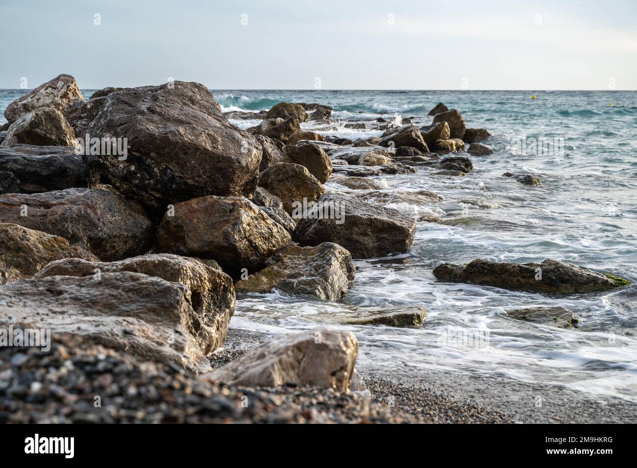 Mortil an der Mittelmeerküste, Spanien Stockfoto