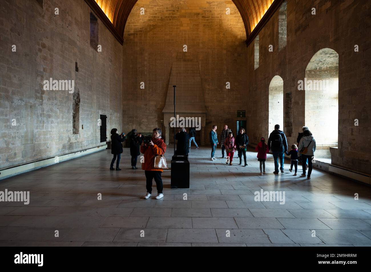 Avignon, Vaucluse, Frankreich, 12 29 2022 - The Grand Tinel, ein großer Festsaal im Palast der Päpste Stockfoto