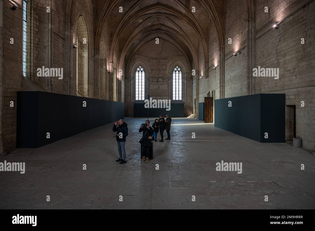 Avignon, Vaucluse, Frankreich, 12 29 2022 - The Grand Tinel, ein großer Festsaal im Palast der Päpste Stockfoto