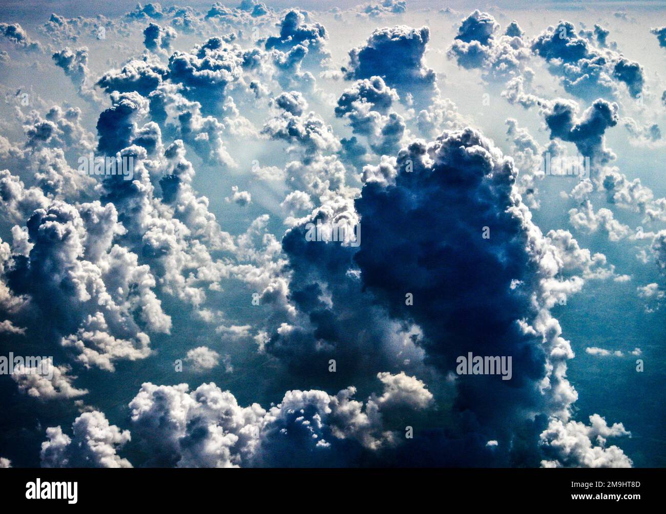 Vollbild-Wolken am Himmel Stockfoto