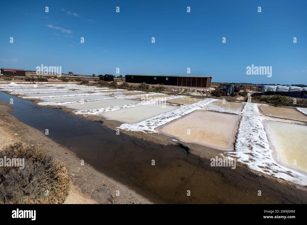 Salzmarschen, Isla Cristina, Spanien Stockfoto