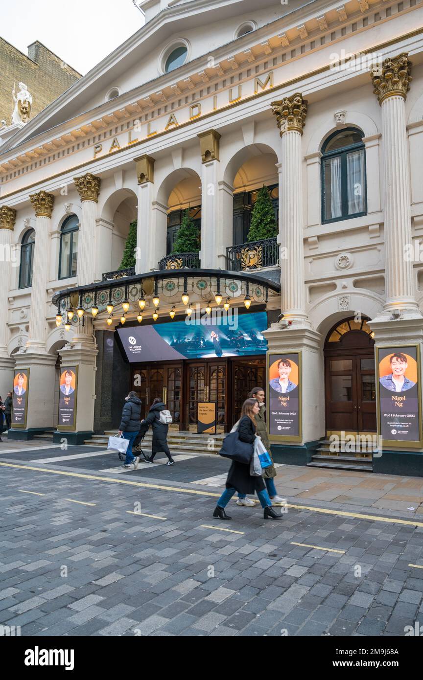 Das London Palladium Theater in der Argyll Street, London, England, Großbritannien Stockfoto