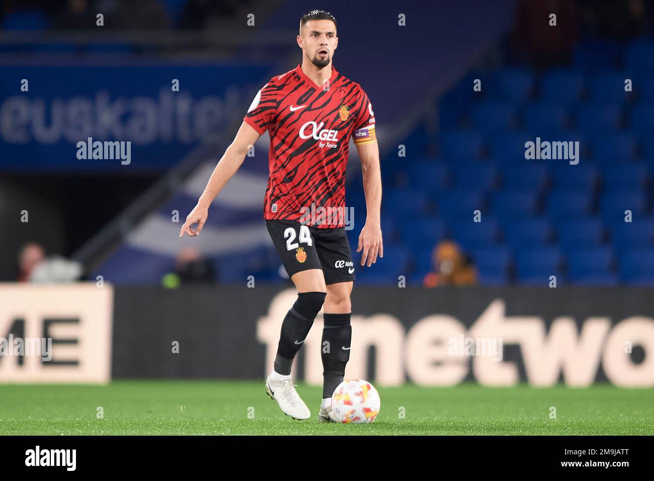 Martin Valjent von RCD Mallorca während des Spiels Copa del Rey zwischen Real Sociedad und RCD Mallorca im reale Arena Stadium am 17. Januar 2023 in San Stockfoto