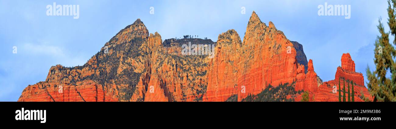 Low Angle Shot of Mountains Sedona, Arizona, USA Stockfoto