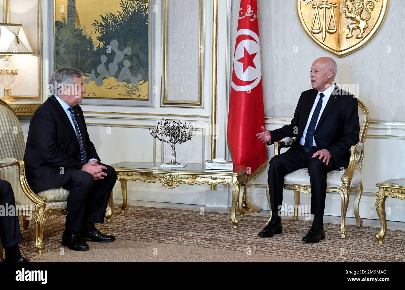 (230118) TUNIS, 18. Januar 2023 (Xinhua) der tunesische Präsident