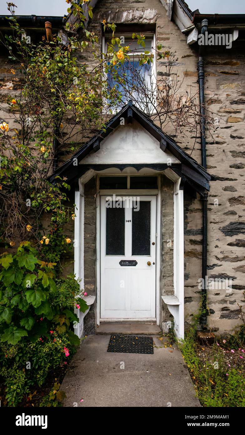 House Entrance, Schottland, Großbritannien Stockfoto