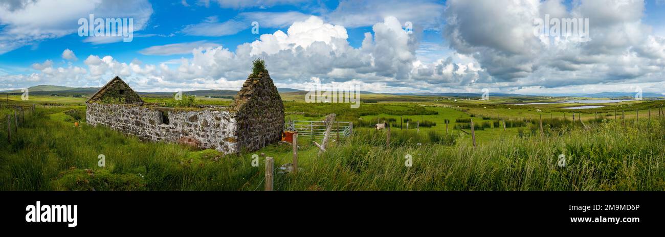 Aufgegebener Betrieb, Isle of Skye, Schottland, Vereinigtes Königreich Stockfoto