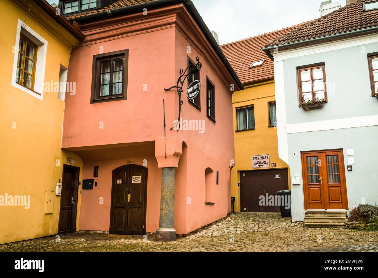 Altes historisches jüdisches Viertel in Trebic, Tschechische Republik, gegründet im 17. Jahrhundert, gelistet in der UNESCO-Weltkulturerbestätte Stockfoto