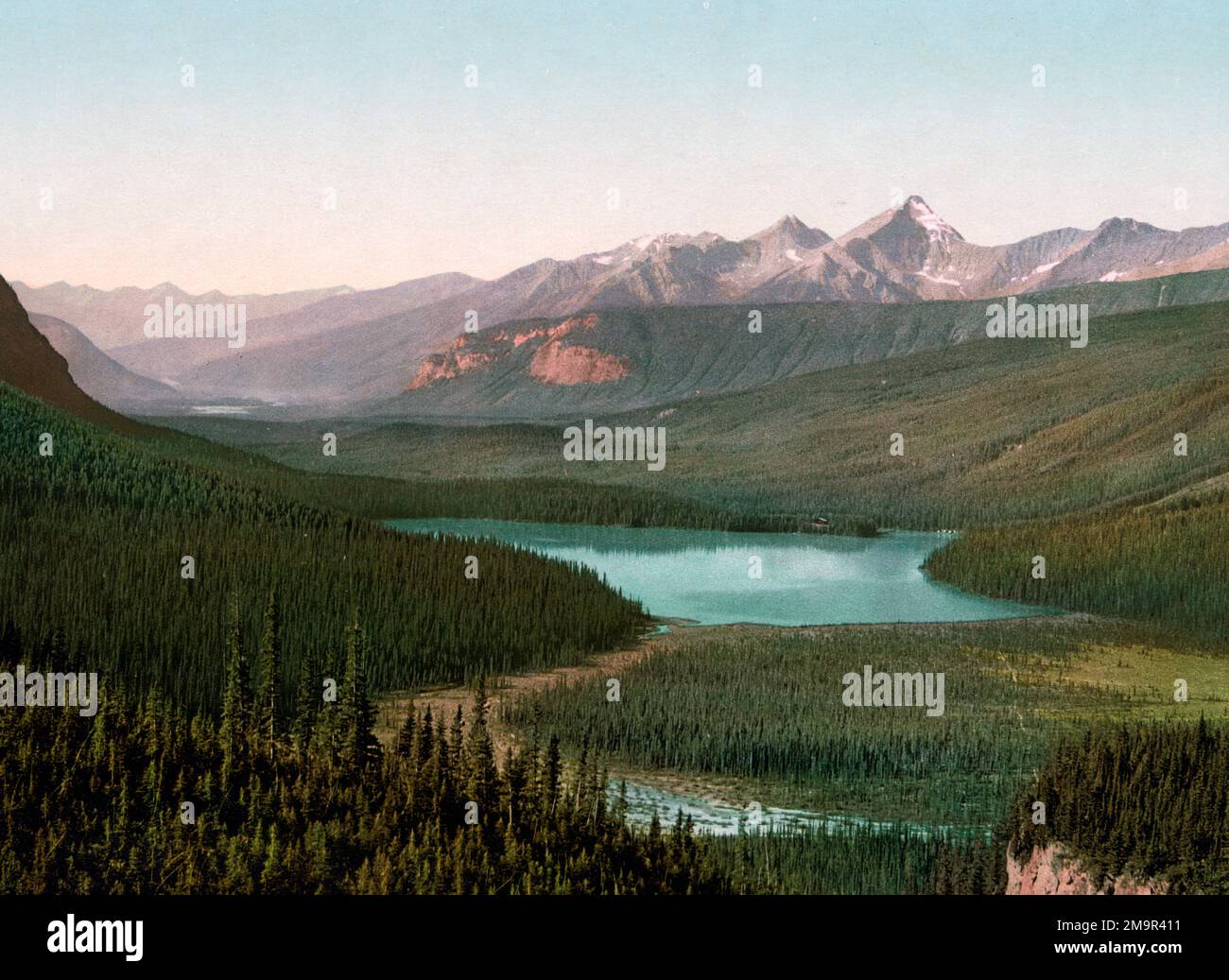 Emerald Lake und Van Horn [d. h. Horne] Range, British Columbia, ca. 1901 Stockfoto