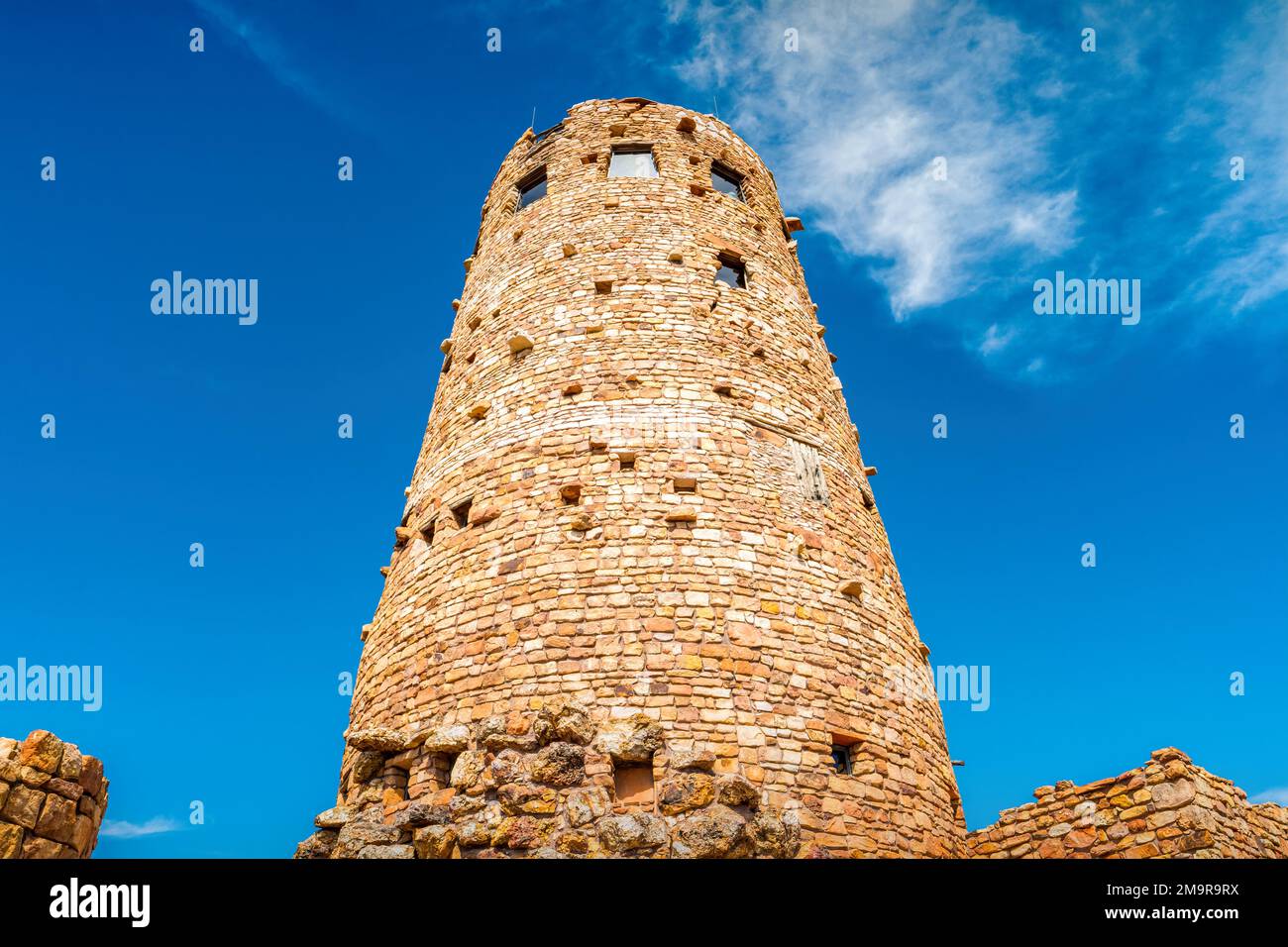 Der Wüstenaussichtsturm im Grand Canyon-Nationalpark, Südrand, Arizona, USA Stockfoto