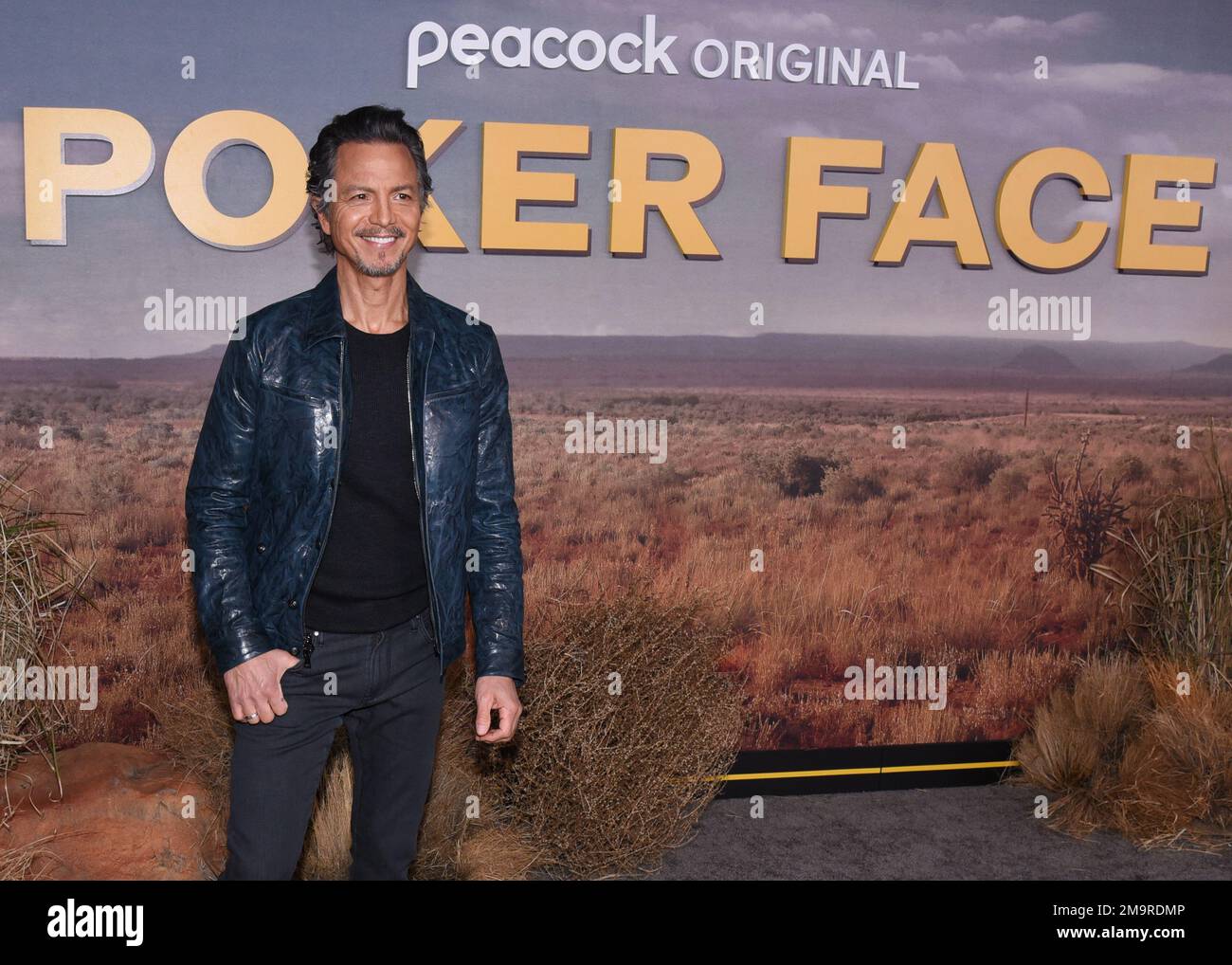 17. Januar 2023 - Hollywood, Kalifornien - Benjamin Bratt. Los Angeles Premiere für die „Poker Face“ der Peacock Original Series im Hollywood Legion Theater. (Kreditbild: © Billy Bennight/AdMedia via ZUMA Press Wire) NUR REDAKTIONELLE VERWENDUNG! Nicht für den kommerziellen GEBRAUCH! Stockfoto