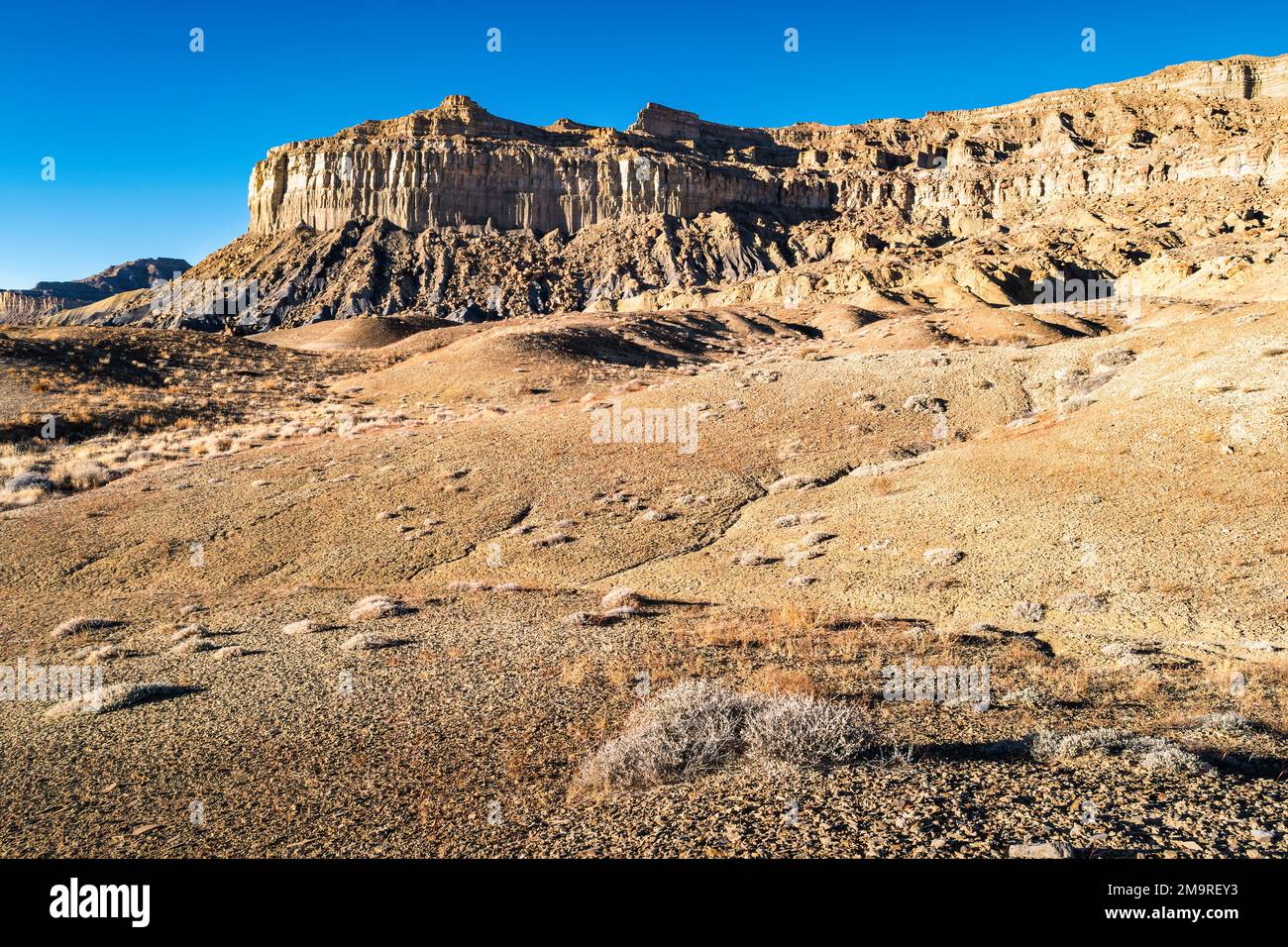 Erodierte mesa im Glen Canyon Recreation Area in der Nähe von Page, Arizona, und Big Water Utah, USA Stockfoto