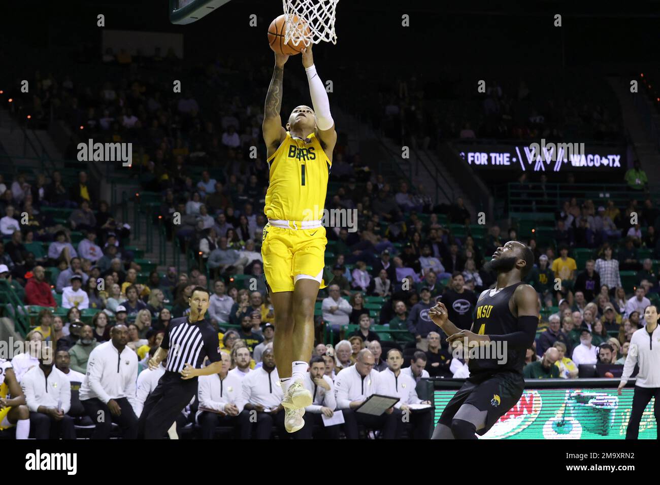 Baylor guard Keyonte scores past Norfolk State guard Joe Bryant