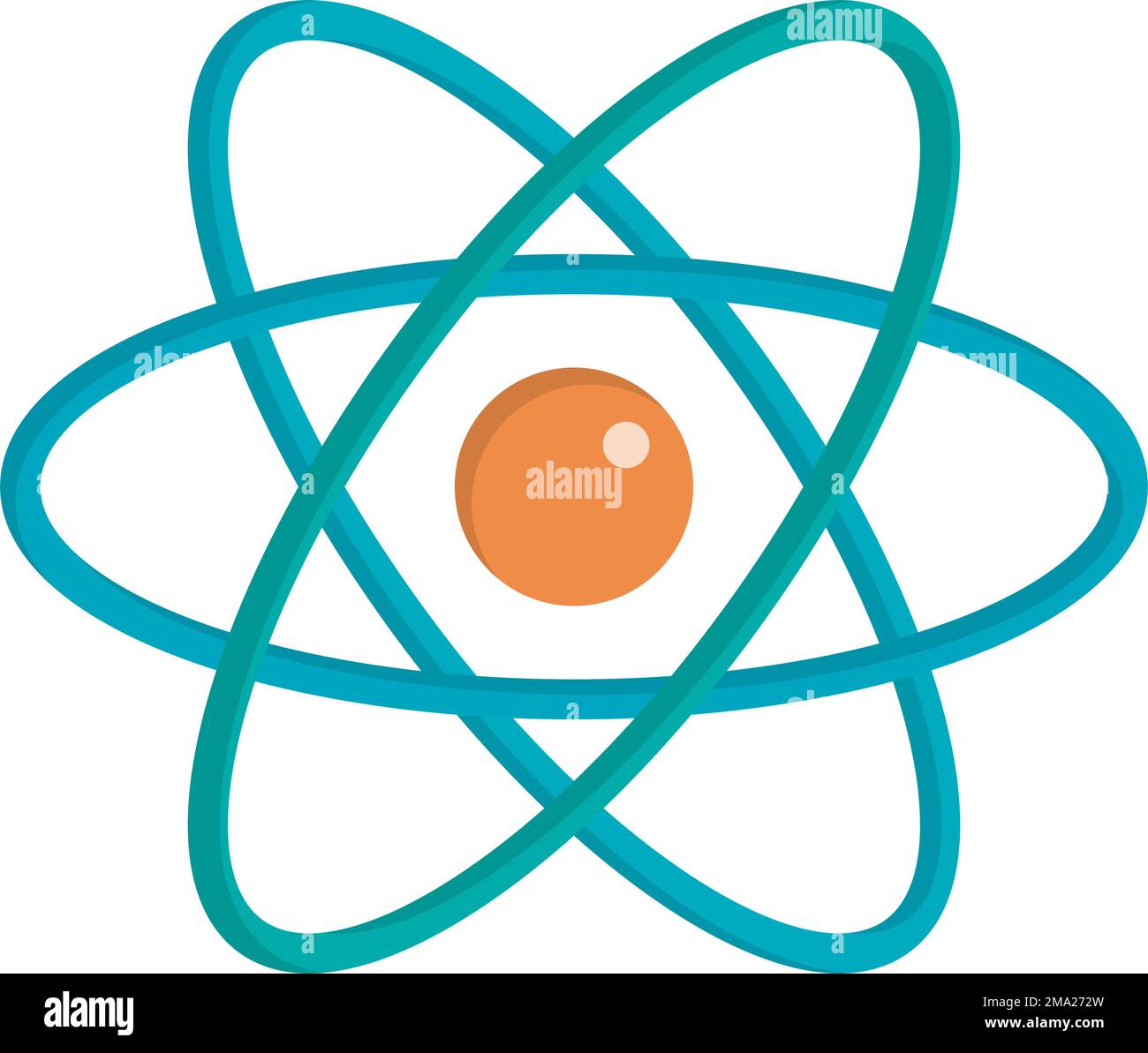 Moderne atomare Ikone. Atom. Bearbeitbarer Vektor. Stock Vektor