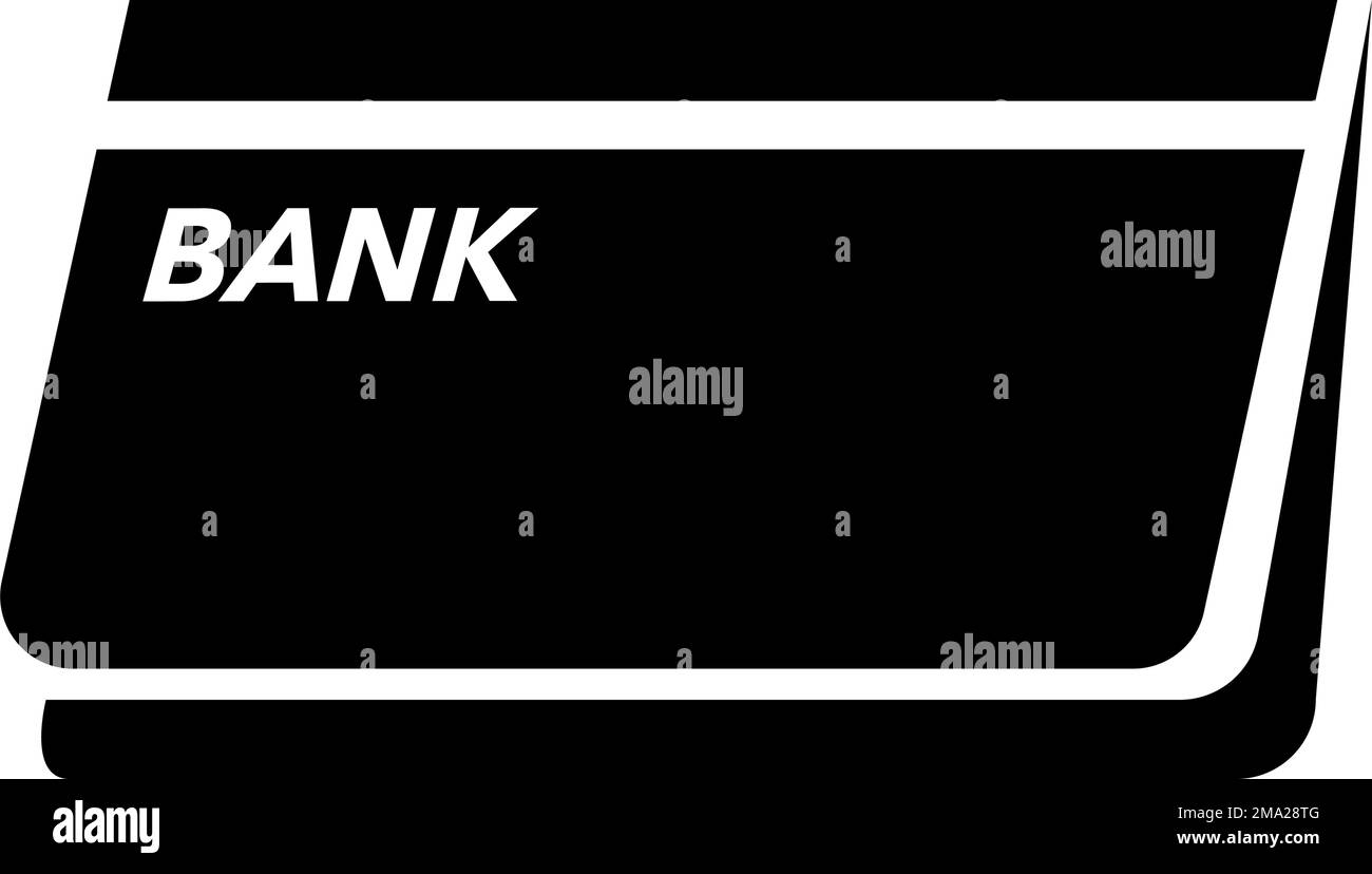 Passbook-Silhouettensymbol. Bankpassbuch. Bearbeitbarer Vektor. Stock Vektor
