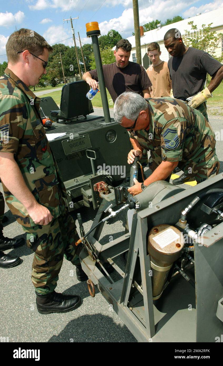040807-F-9370B-014. Basis: Internationaler Flughafen Richmond Bundesstaat: Virginia (VA) Land: Szene der Vereinigten Staaten von Amerika (USA) Hauptkommando dargestellt: GEMÄSS Stockfoto