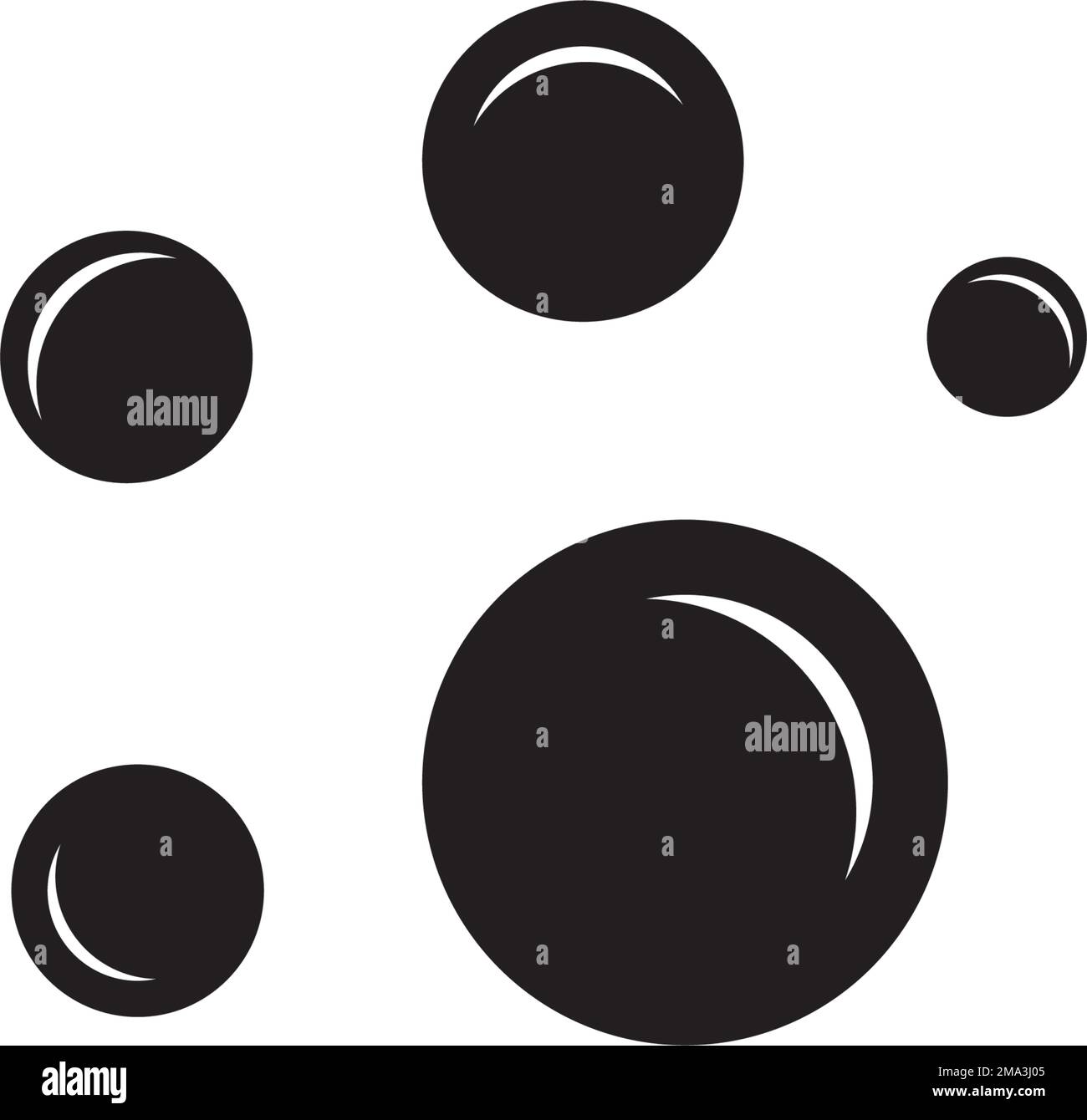 Blasensymbol Vektordarstellung Symboldesign. Stock Vektor