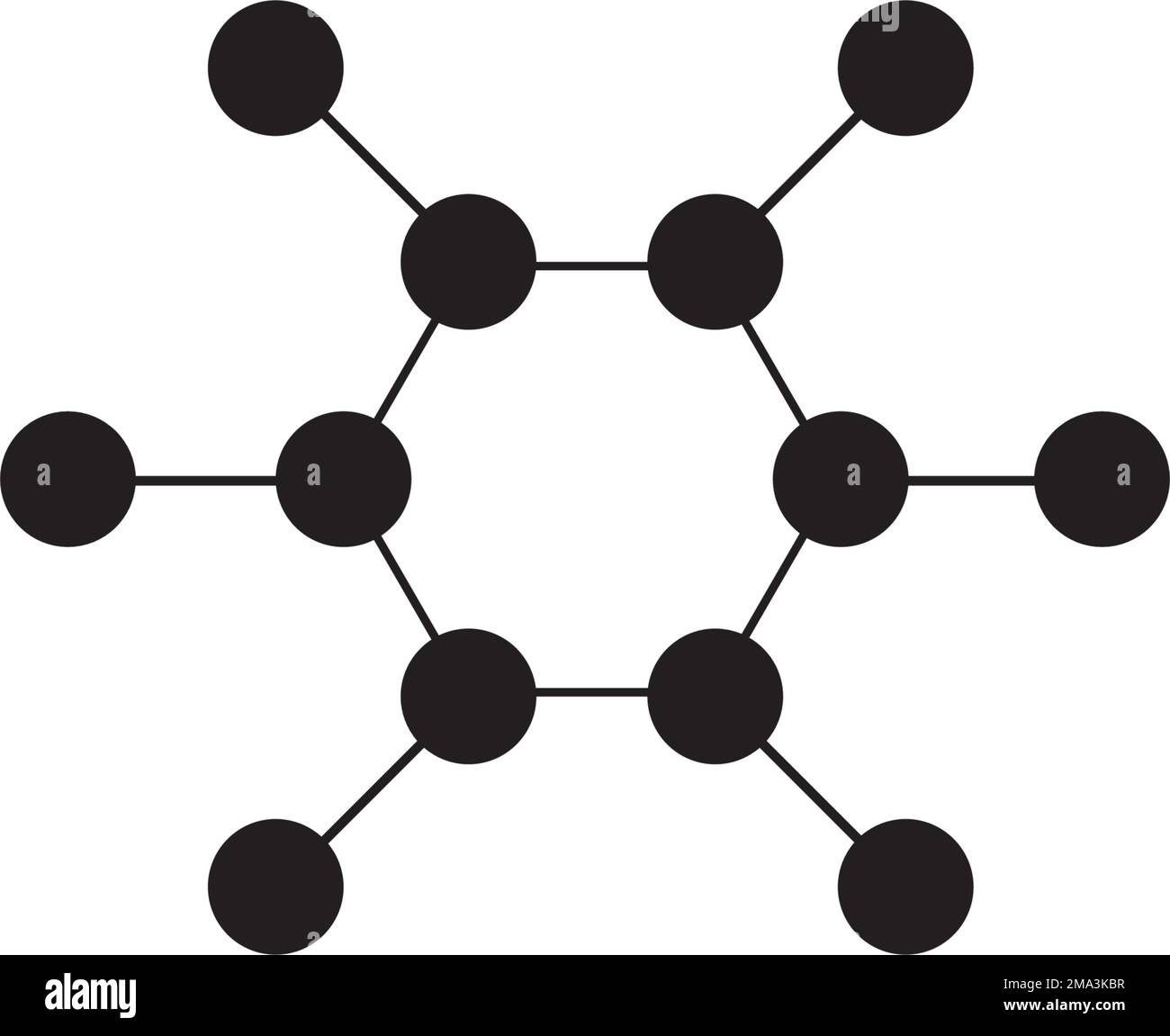 Molekülvektorsymbol .Illustration Vorlage Logo-Design. Stock Vektor