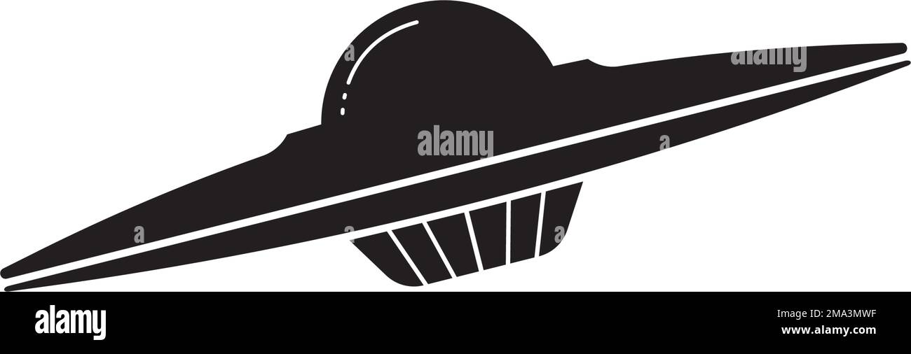 Logo-Design für UFO-Symbolvektoren Stock Vektor