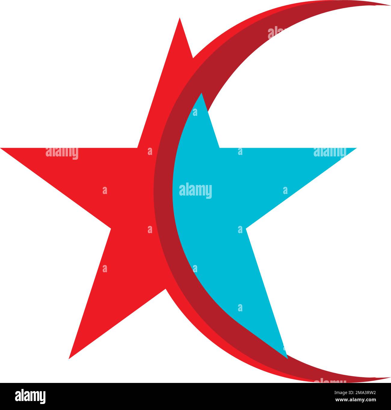 Sternenlogo-Vektor, Abbildung abstraktes Vorlagendesign Stock Vektor